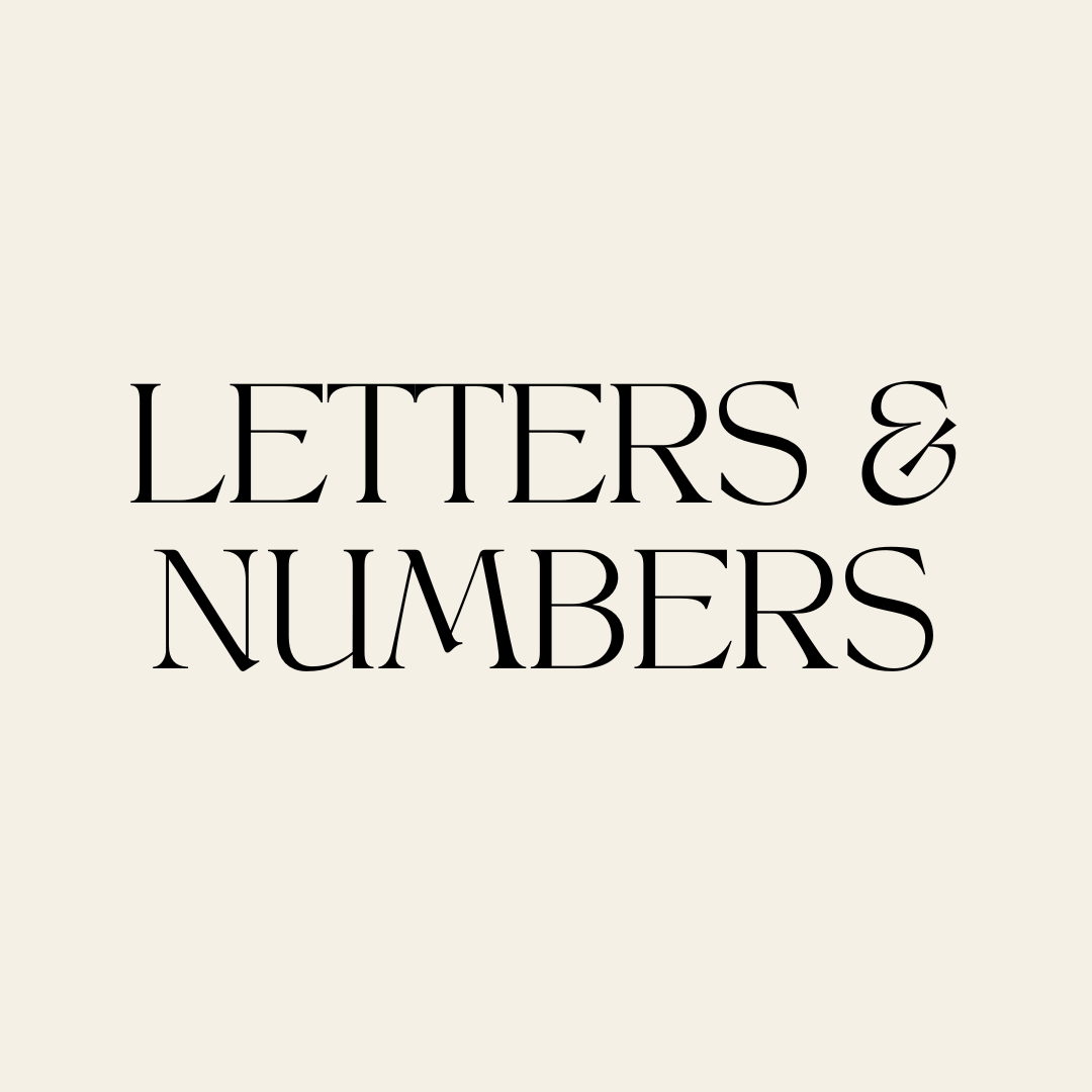 Letters & Numbers - CJECOPLAY Inc.