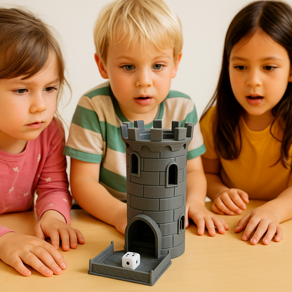 NEW - Traditional dice tower with platform
