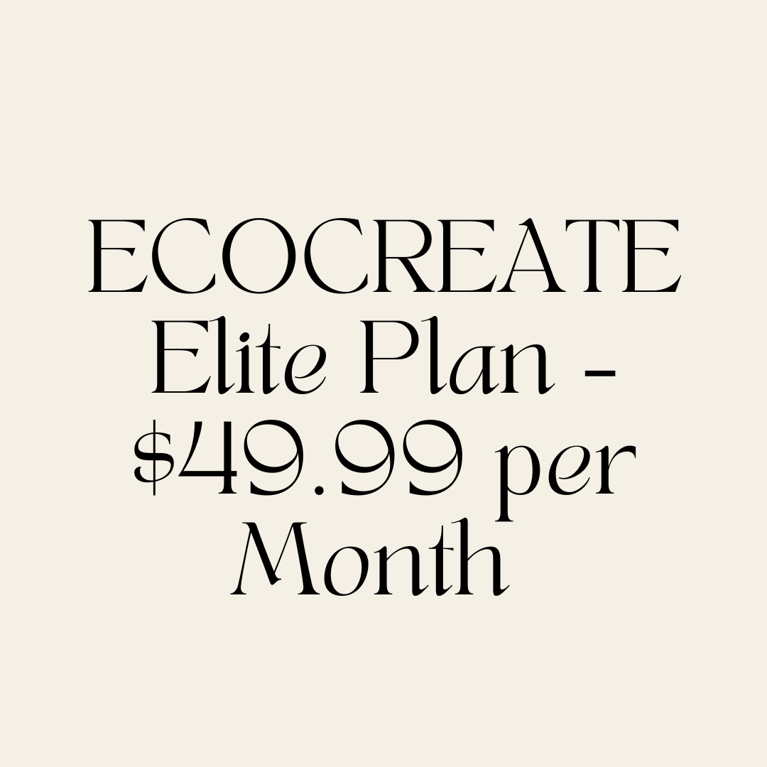 ECOCREATE: Elite Plan – $49.99 per Month with 50 Products (Digital or Physical)⁠ - CJECOPLAY Inc.