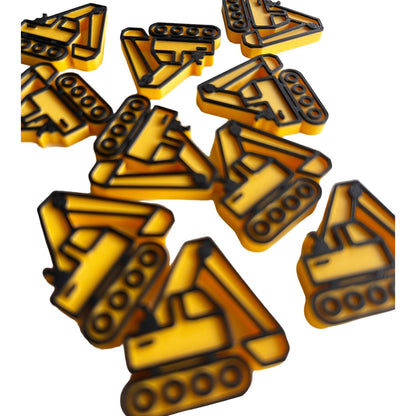 Excavator Construction Theme Counters || Loose Parts - CJECOPLAY Inc.