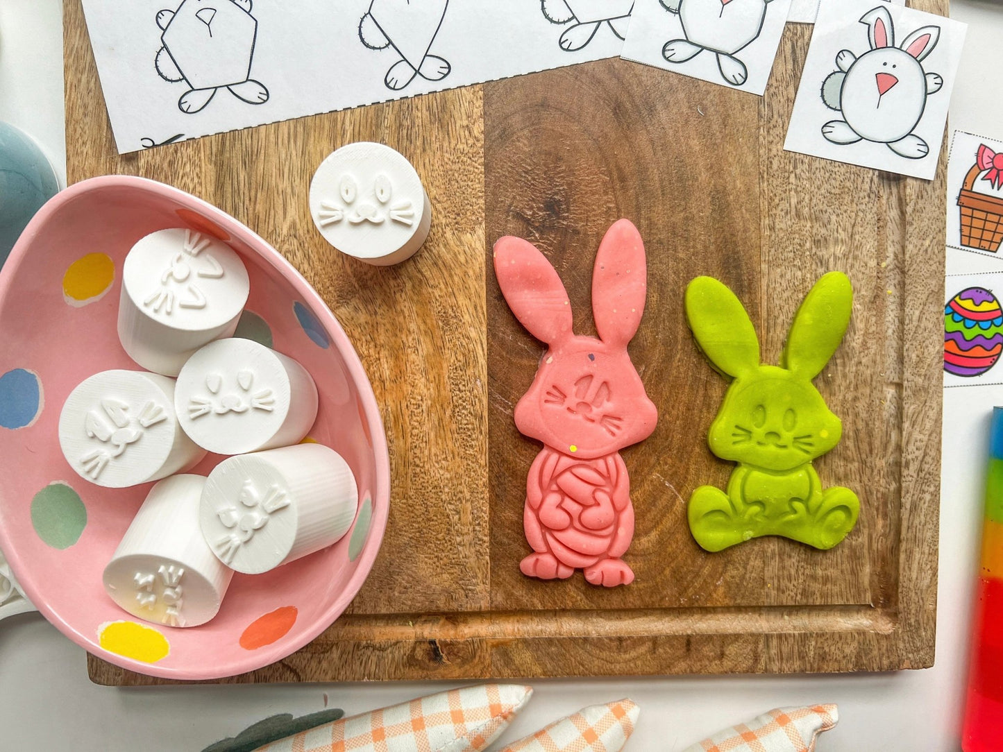 NEW - Easter Bunny_Rabbit Face Stamp & Eco Cutter - CJECOPLAY Inc.